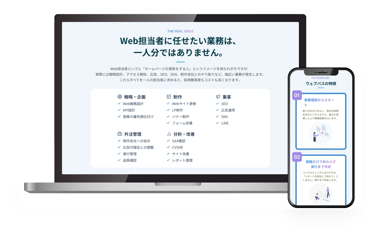ウェブパスのサービスイメージ